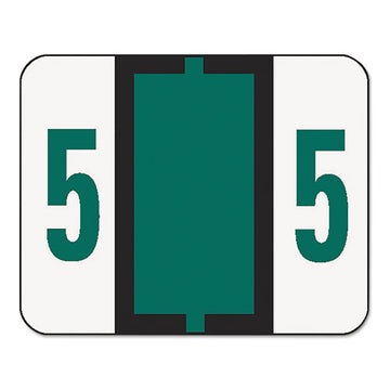 Smead® Numerical End Tab File Folder Labels, 5, 1 X 1.25, White, 500-roll freeshipping - TVN Wholesale